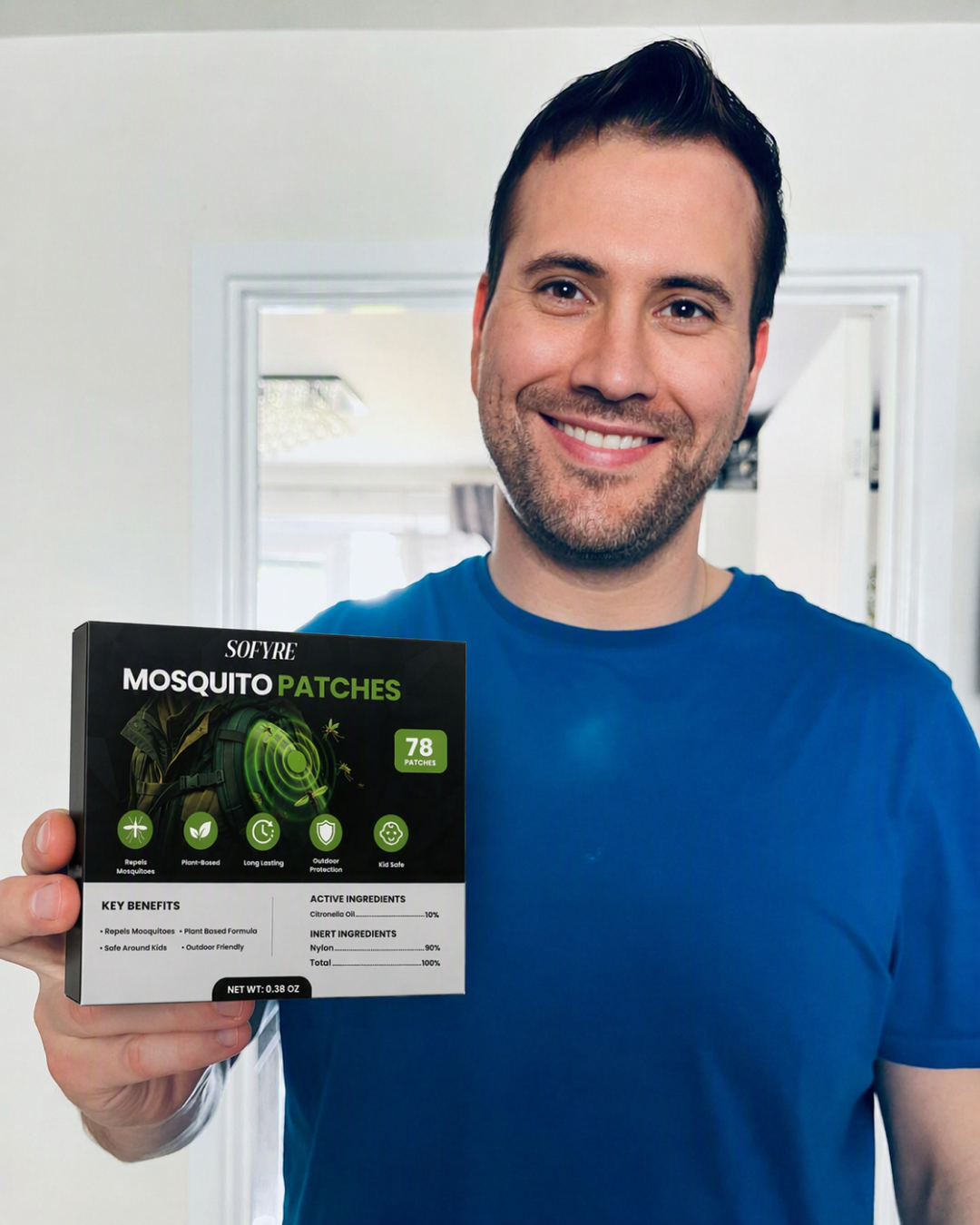 Customer using SoFyre products at home